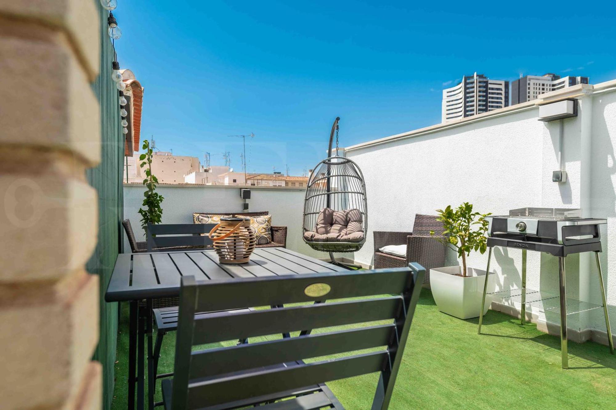 Modern Studio With Private Rooftop Terrace By Rems 马拉加 外观 照片